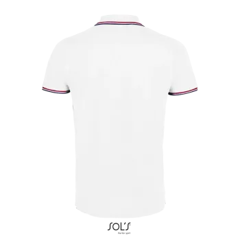 Φωτογραφία από πίσω από Prestige Men Λευκό 3XL - Ανδρικό πόλο σε χρώμα White