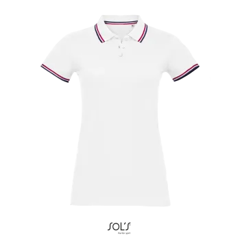 Φωτογραφία από μπροστά από Prestige Women Λευκό - Γυναικείο πόλο σε χρώμα White