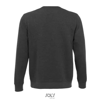 Φωτογραφία από πίσω από Sully 3XL - Ανδρική μπλούζα φούτερ σε χρώμα Charcoal Melange