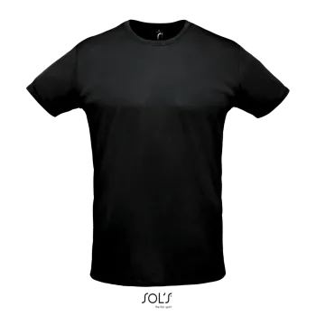 Φωτογραφία από μπροστά από Sprint 3XL - Unisex αθλητικό T-shirt σε χρώμα Black