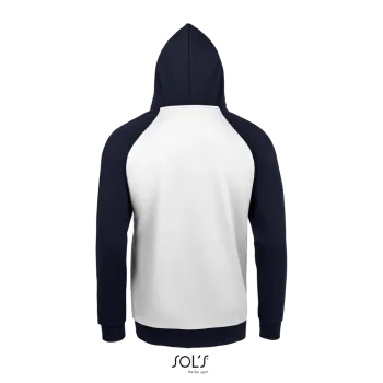 Φωτογραφία από πίσω από Seattle 3XL - Unisex φούτερ δίχρωμο σε χρώμα White-Navy