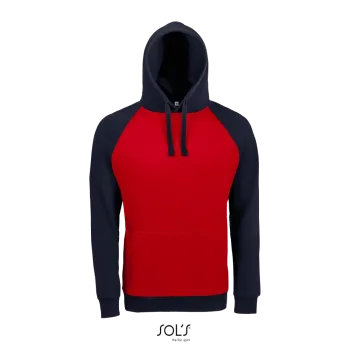 Φωτογραφία από μπροστά από Seattle 3XL - Unisex φούτερ δίχρωμο σε χρώμα French Navy-Red