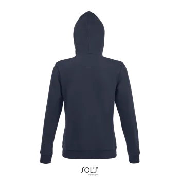 Φωτογραφία από πίσω από Spike Women - Γυναικεία ζακέτα φούτερ με κουκούλα σε χρώμα French Navy