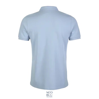 Φωτογραφία από πίσω από Owen Men 3-4XL - Ανδρικό πόλο πικέ σε χρώμα Soft Blue