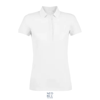 Φωτογραφία από μπροστά από Owen Women 3XL - Γυναικείο πόλο πικέ σε χρώμα White Optic