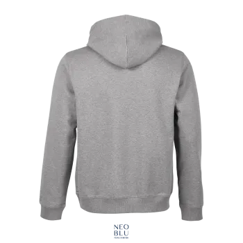 Φωτογραφία από πίσω από Nicholas Men 3-4XL - Ανδρικό φούτερ με κουκούλα σε χρώμα Grey Melange