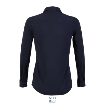 Φωτογραφία από πίσω από Balthazar Women 3XL - Γυναικείο μερσεριζέ πουκάμισο σε χρώμα Night