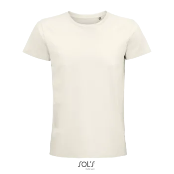 Φωτογραφία από μπροστά από Pioneer Men 3XL - Ανδρικό οργανικό T-shirt σε χρώμα Offwhite