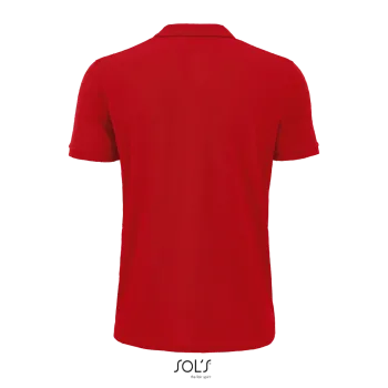 Φωτογραφία από πίσω από Planet Men 4-5XL - Ανδρικό οργανικό πόλο σε χρώμα Red