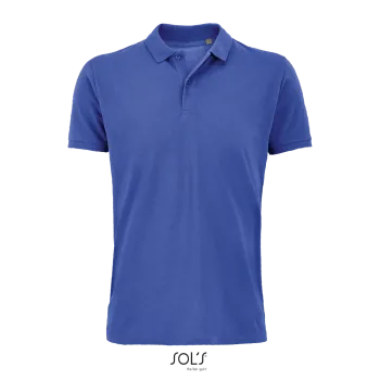 Φωτογραφία από μπροστά από Planet Men 4-5XL - Ανδρικό οργανικό πόλο σε χρώμα Royal Blue