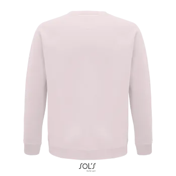 Φωτογραφία από πίσω από Space 3XL - Unisex οργανική μπλούζα φούτερ σε χρώμα Pale Pink