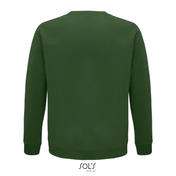 Φωτογραφία από πίσω από Space 3XL - Unisex οργανική μπλούζα φούτερ σε χρώμα Bottle Green