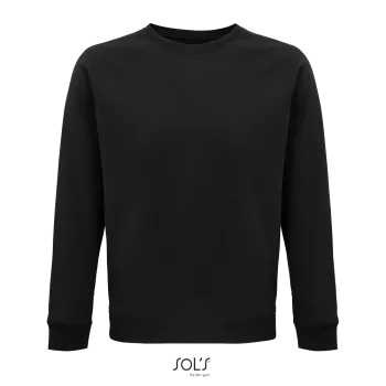 Φωτογραφία από μπροστά από Space 3XL - Unisex οργανική μπλούζα φούτερ σε χρώμα Black
