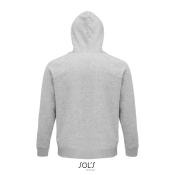 Φωτογραφία από πίσω από Stellar 3XL - Unisex φούτερ με κουκούλα σε χρώμα Grey Melange