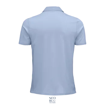 Φωτογραφία από πίσω από Octave Men 3-4XL - Ανδρικό πόλο ζέρσεϊ σε χρώμα Soft Blue