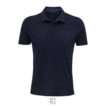 Φωτογραφία από μπροστά από Octave Men 3-4XL - Ανδρικό πόλο ζέρσεϊ σε χρώμα Night