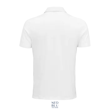 Φωτογραφία από πίσω από Octave Men 3-4XL - Ανδρικό πόλο ζέρσεϊ σε χρώμα White Optic