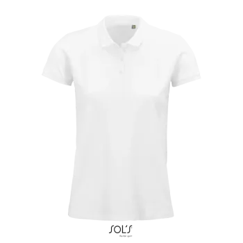 Φωτογραφία από μπροστά από Planet Women Λευκό 3XL - Γυναικείο οργανικό πόλο σε χρώμα White