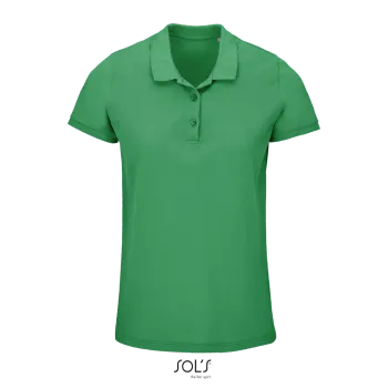 Φωτογραφία από μπροστά από Planet Women - Γυναικείο οργανικό πόλο σε χρώμα Spring Green