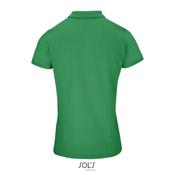 Φωτογραφία από πίσω από Planet Women - Γυναικείο οργανικό πόλο σε χρώμα Spring Green