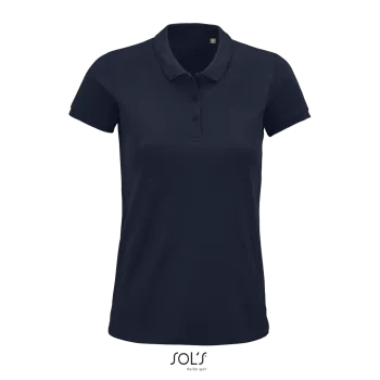 Φωτογραφία από μπροστά από Planet Women 3XL - Γυναικείο οργανικό πόλο σε χρώμα French Navy