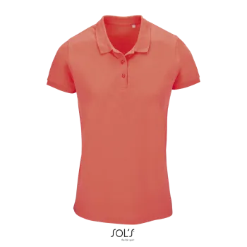 Φωτογραφία από μπροστά από Planet Women - Γυναικείο οργανικό πόλο σε χρώμα Pop Orange