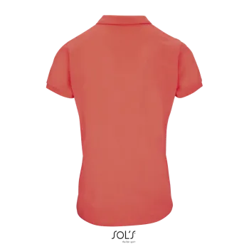 Φωτογραφία από πίσω από Planet Women - Γυναικείο οργανικό πόλο σε χρώμα Pop Orange