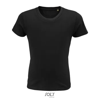 Φωτογραφία από μπροστά από Pioneer Kids - Παιδικό οργανικό T-shirt σε χρώμα Deep Black