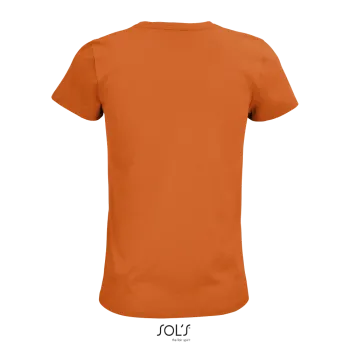 Φωτογραφία από πίσω από Pioneer Women - Γυναικείο οργανικό T-shirt σε χρώμα Orange