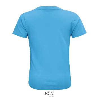 Φωτογραφία από πίσω από Crusader Kids - Παιδικό οργανικό T-shirt σε χρώμα Aqua