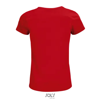 Φωτογραφία από πίσω από Crusader Women 3XL - Γυναικείο οργανικό T-shirt σε χρώμα Red