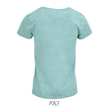 Φωτογραφία από πίσω από Crusader Women Heather - Γυναικείο οργανικό T-shirt σε χρώμα Heather Green