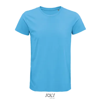 Φωτογραφία από μπροστά από Crusader Men 3XL - Ανδρικό οργανικό T-shirt σε χρώμα Aqua