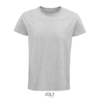 Φωτογραφία από μπροστά από Crusader Men 4-5XL - Ανδρικό οργανικό T-shirt σε χρώμα Grey Melange