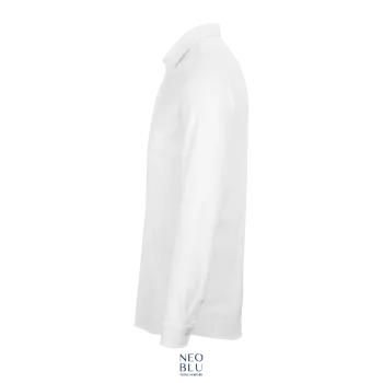 Φωτογραφία προφίλ από Basile Men 3-4XL - Ανδρικό μακρυμάνικο πουκάμισο πικέ σε χρώμα White Optic