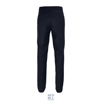 Φωτογραφία από πίσω από Germain Men (50-56) - Ανδρικό παντελόνι κοστουμιού με ελαστική μέση σε χρώμα Night