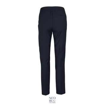 Φωτογραφία από πίσω από Germain Women - Γυναικείο παντελόνι κοστουμιού με ελαστική μέση σε χρώμα Night