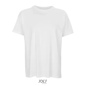 Φωτογραφία από μπροστά από Boxy Men Λευκό - Ανδρικό oversized T-shirt σε χρώμα White
