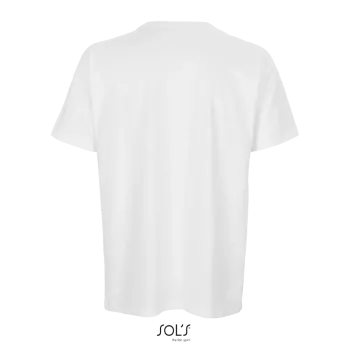 Φωτογραφία από πίσω από Boxy Men Λευκό - Ανδρικό oversized T-shirt σε χρώμα White