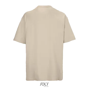 Φωτογραφία από πίσω από Boxy Men - Ανδρικό oversized T-shirt σε χρώμα Linen