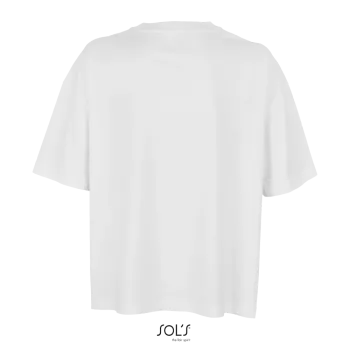 Φωτογραφία από πίσω από Boxy Women Λευκό - Γυναικείο oversized T-shirt σε χρώμα White