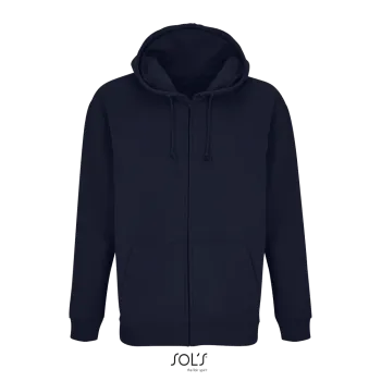 Φωτογραφία από μπροστά από Carter 3XL - Unisex ζακέτα φούτερ με κουκούλα σε χρώμα French Navy