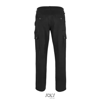 Φωτογραφία από πίσω από Docker (60-64) - Ανδρικό παντελόνι cargo ελαστικό σε χρώμα Black