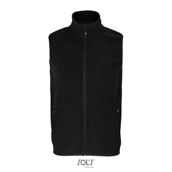 Φωτογραφία από μπροστά από Factor BW 4-5XL - Unisex γιλέκο fleece σε χρώμα Black