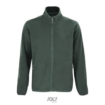 Φωτογραφία από μπροστά από Factor Men 5XL - Ανδρική ζακέτα fleece σε χρώμα Forest Green