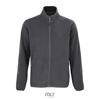 Φωτογραφία από μπροστά από Factor Men 5XL - Ανδρική ζακέτα fleece σε χρώμα Charcoal Grey