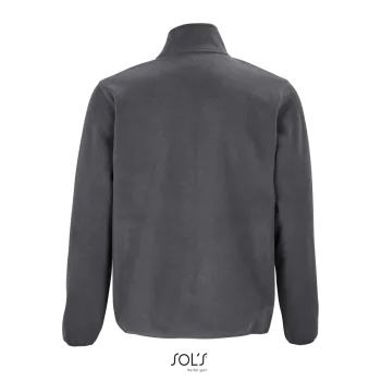 Φωτογραφία από πίσω από Factor Men 5XL - Ανδρική ζακέτα fleece σε χρώμα Charcoal Grey