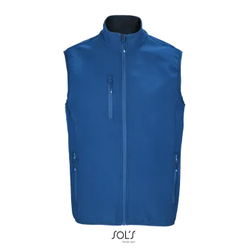 Φωτογραφία από μπροστά από Falcon BW Men 4XL - Ανδρικό softshell γιλέκο σε χρώμα Royal Blue
