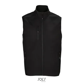 Φωτογραφία από μπροστά από Falcon BW Men 4XL - Ανδρικό softshell γιλέκο σε χρώμα Black