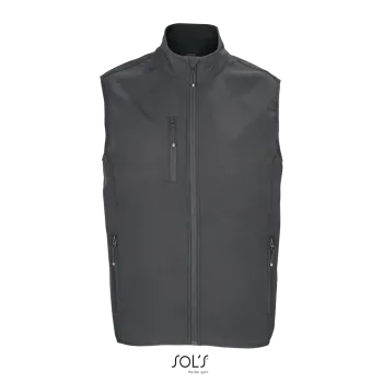 Φωτογραφία από μπροστά από Falcon BW Men 4XL - Ανδρικό softshell γιλέκο σε χρώμα Charcoal Grey